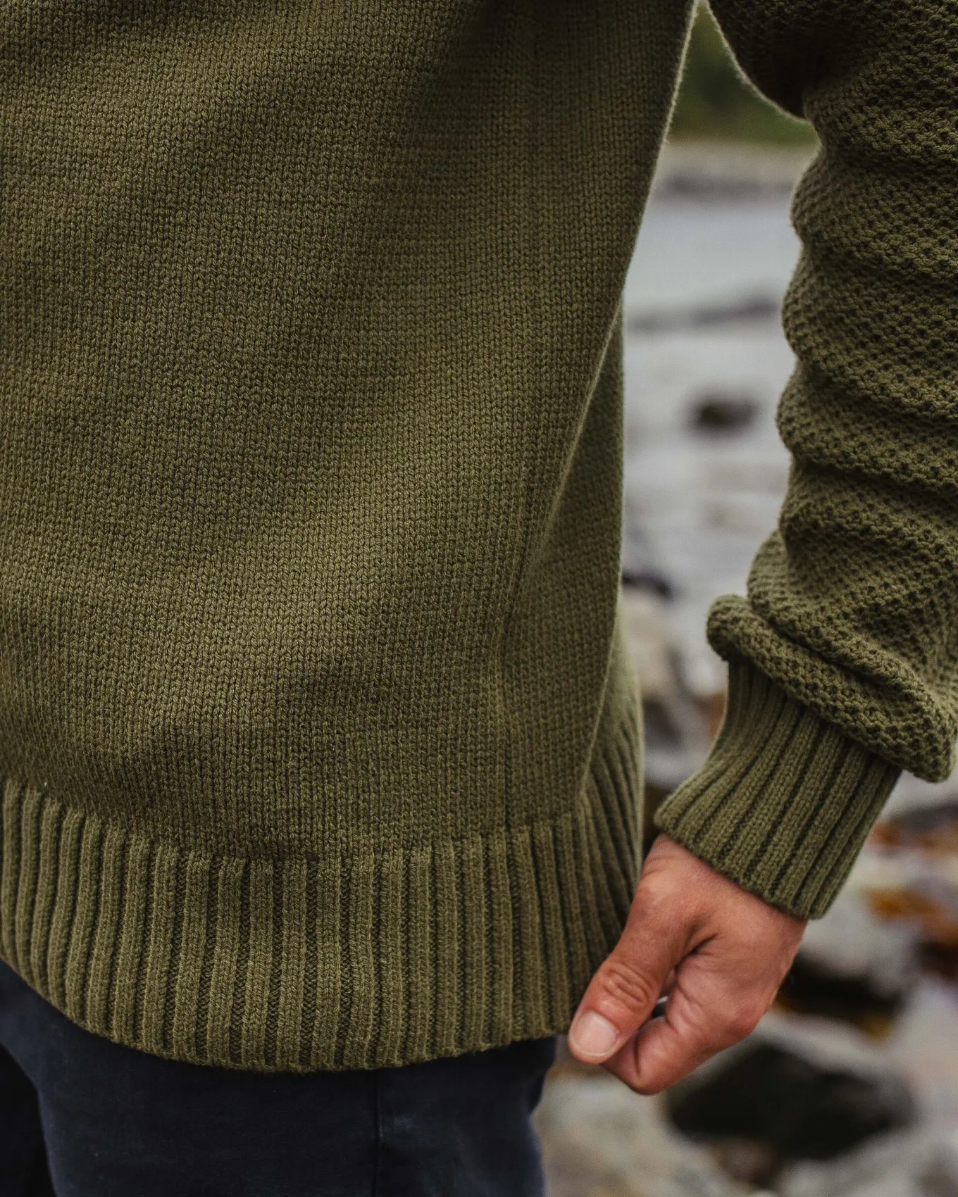 Swell Strickpullover - Khaki