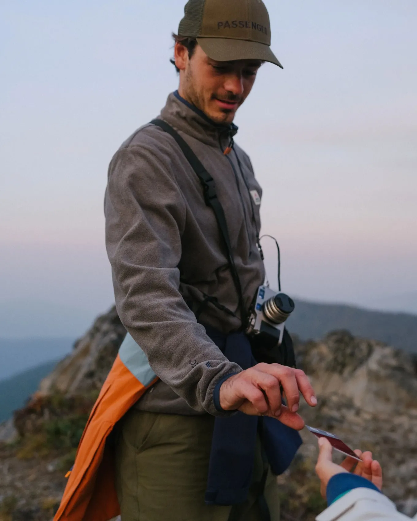 Switchback recyceltes Micro Polartec® Fleece - Graumeliert 2