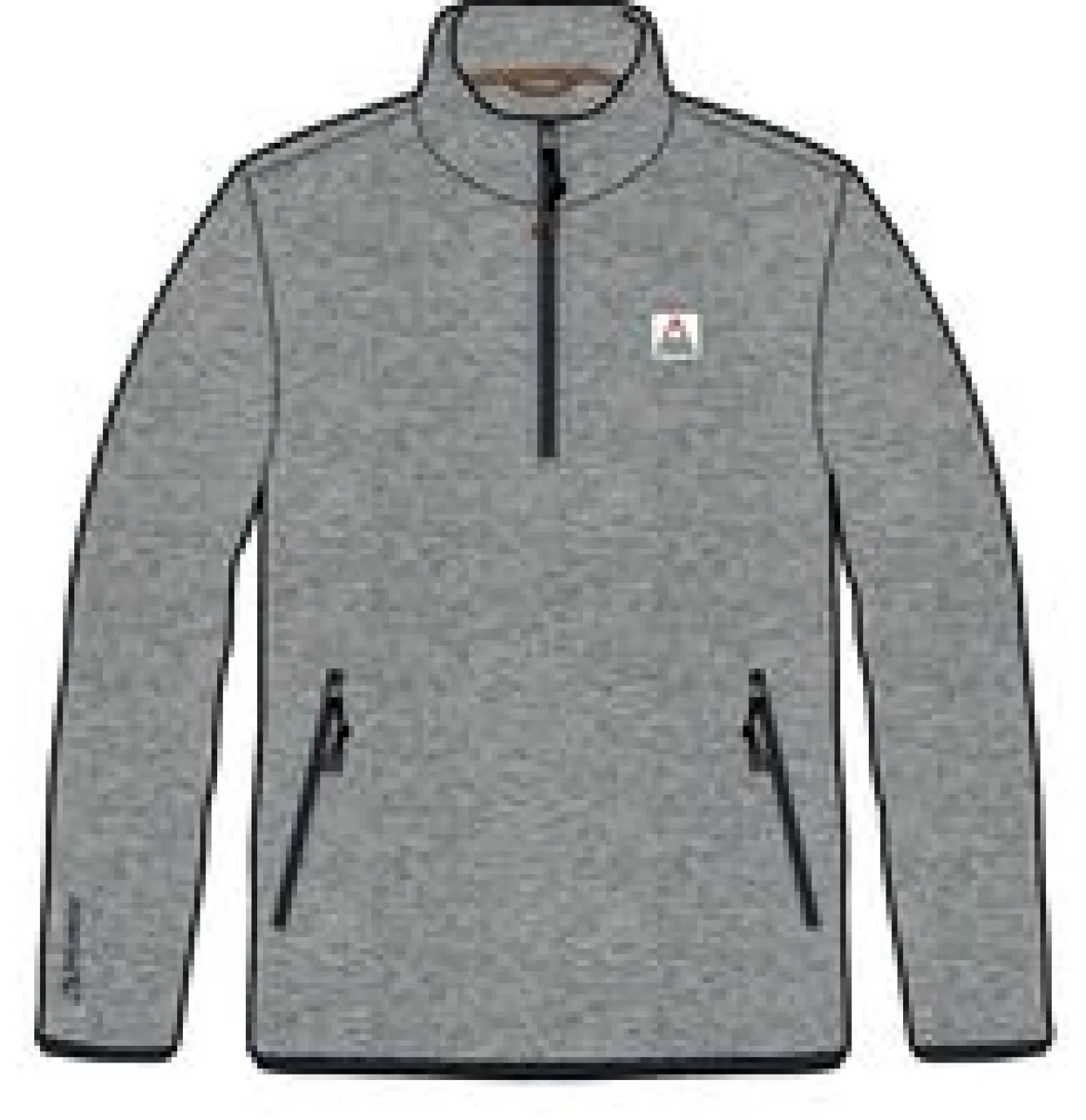 Switchback recyceltes Micro Polartec® Fleece - Graumeliert 2