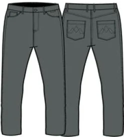 365 5 Taschenhose - Holzkohle