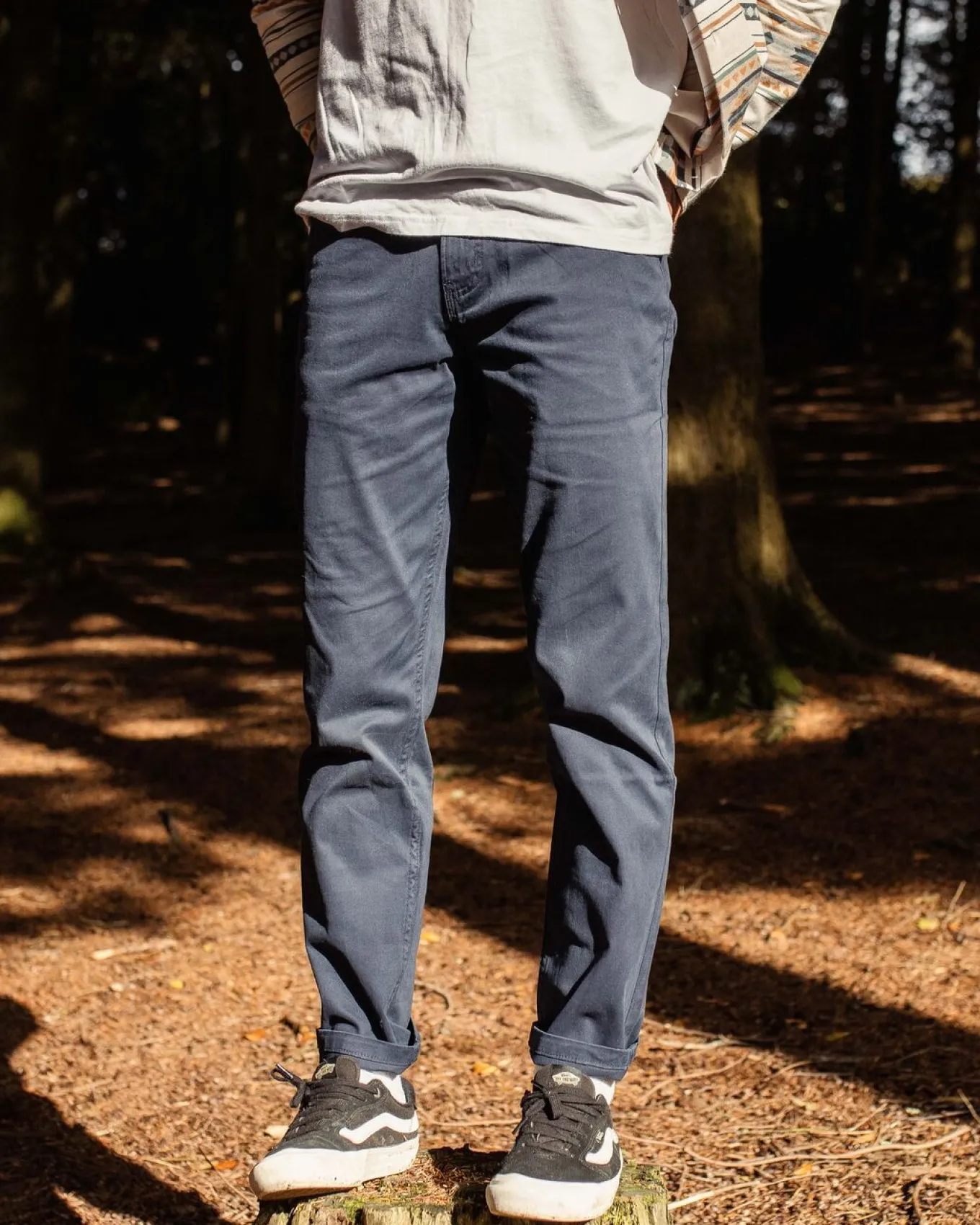 365 5-Taschen-Hose - tiefes Marineblau