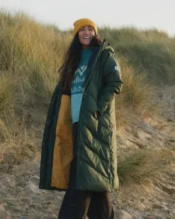 Tasman Recycled 2.0 lange, isolierte Jacke - Tannengrün