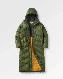 Tasman Recycled 2.0 lange, isolierte Jacke - Tannengrün