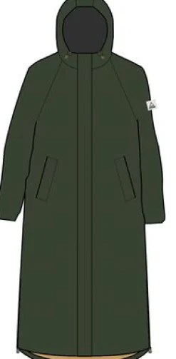 Tasman Recycled 2.0 lange, isolierte Jacke - Tannengrün