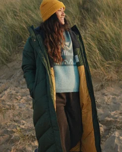 Tasman Recycled 2.0 lange, isolierte Jacke - Tannengrün