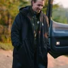 Tempest Recycelter Wasserdichter Surf-Poncho - Schwarz