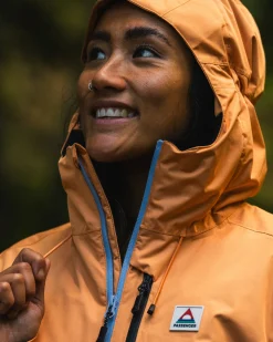 Terrain isolierte wasserabweisende Jacke - Korsarblau/Aprikose