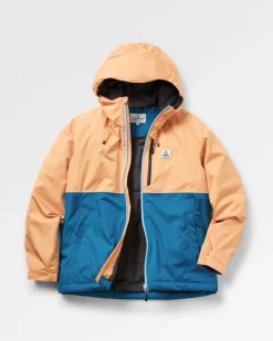 Terrain isolierte wasserabweisende Jacke - Korsarblau/Aprikose
