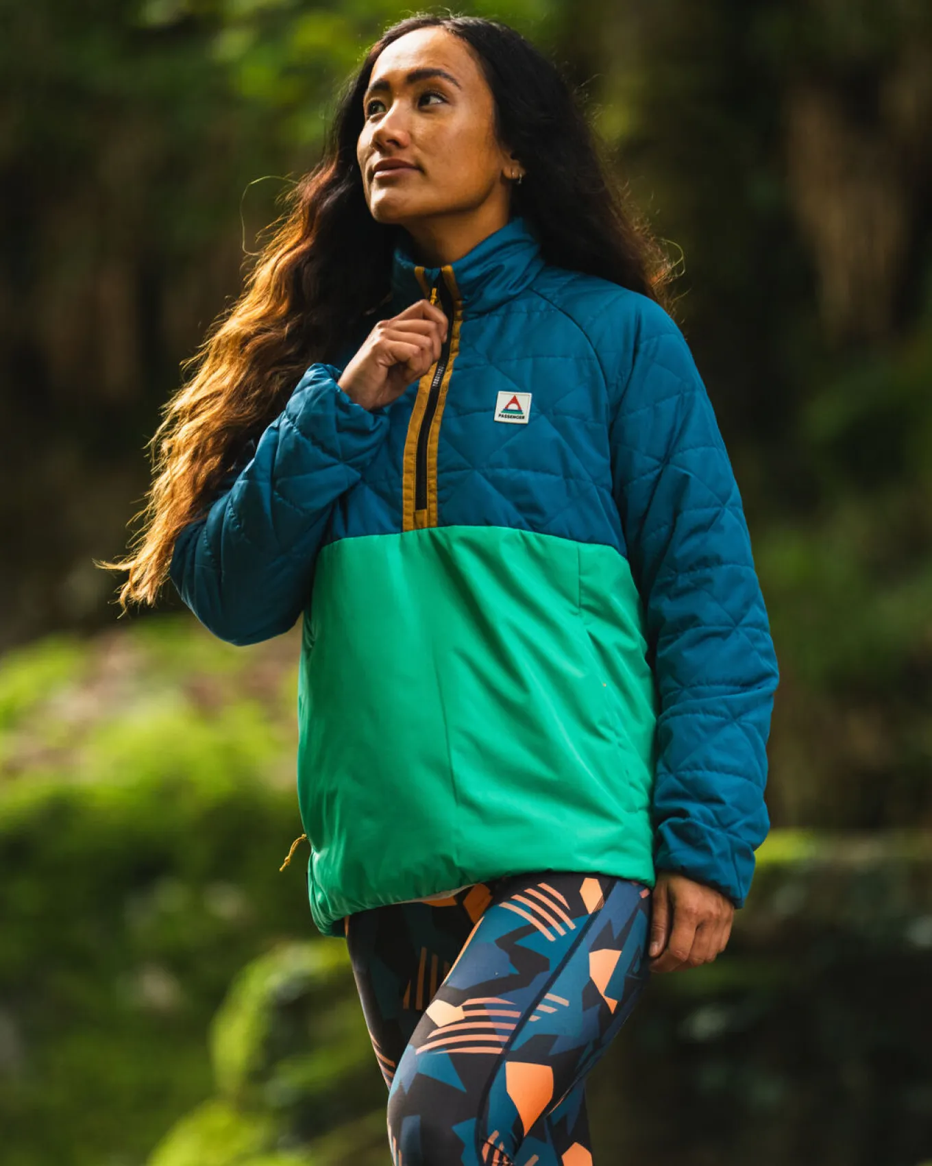 Trace Recycelte Thermore® Isolierte Jacke - Korsarblau/ Dschungelgrün