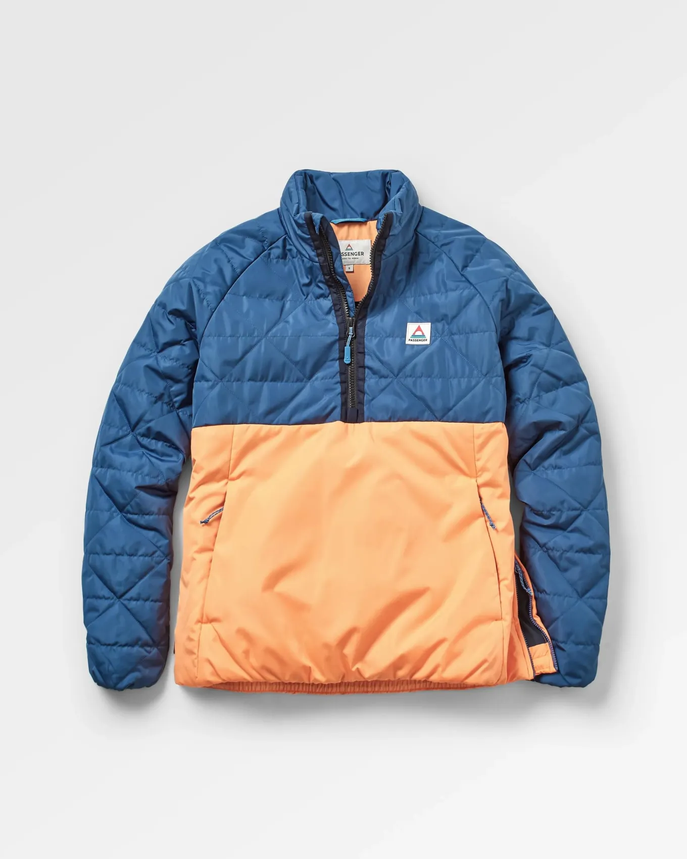 Trace Recycelte Thermore® Isolierte Jacke - Dunkelblau/Aprikose