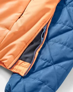 Trace Recycelte Thermore® Isolierte Jacke - Dunkelblau/Aprikose