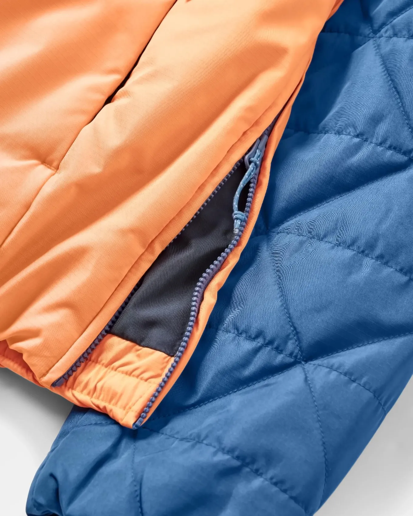 Trace Recycelte Thermore® Isolierte Jacke - Dunkelblau/Aprikose