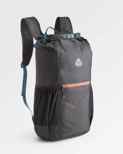 Trail Light Packbarer Rucksack aus recyceltem Material - Schwarz