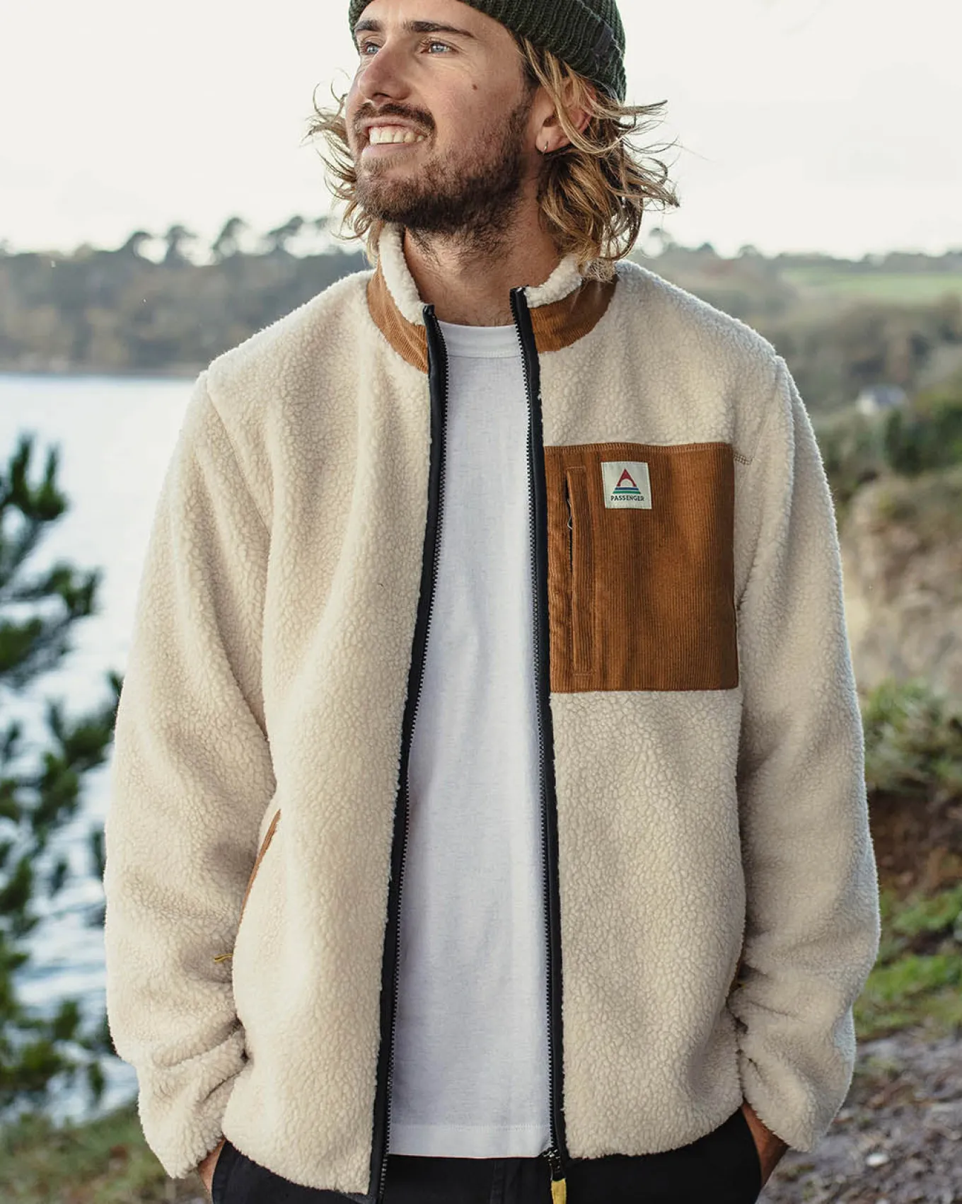 Trekker Recyceltes Tiefflor-Sherpa-Fleece - Warmer Elfenbein