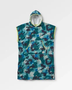 Tulum Recycelter Handtuch-Poncho - Alpine Camo Khaki