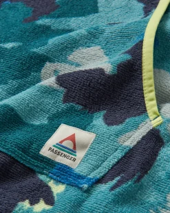 Tulum Recycelter Handtuch-Poncho - Alpine Camo Khaki