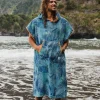 Tulum Recycelter Surf-Poncho - Palm Camo Moonlight