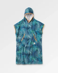 Tulum Recycelter Surf-Poncho - Palm Camo Moonlight