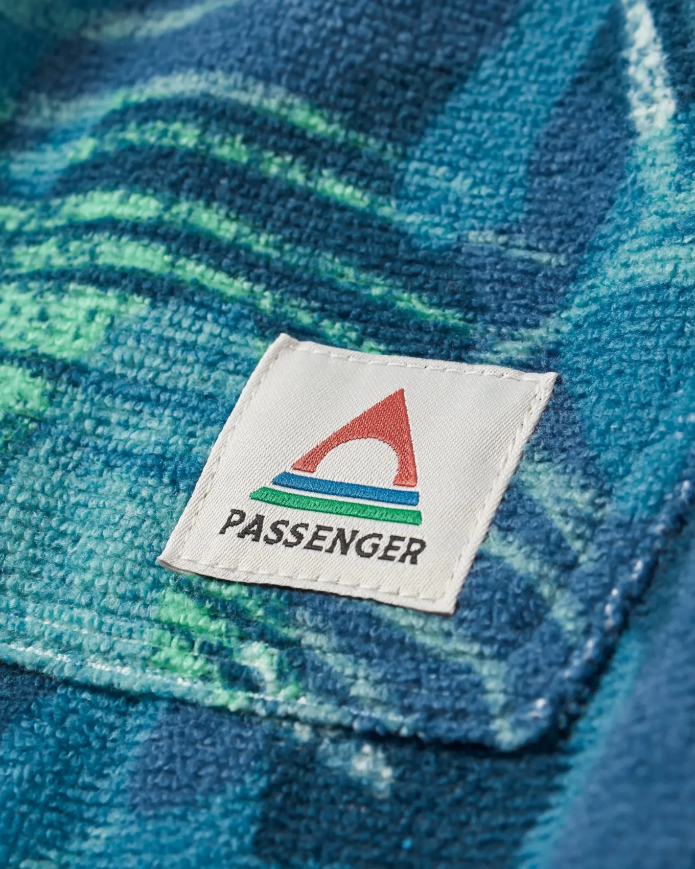 Tulum Recycelter Surf-Poncho - Palm Camo Moonlight