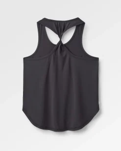 Twist Recyceltes Aktiv Top - Schwarz