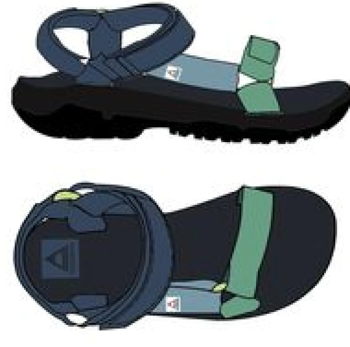 Venice Roam Sandale - Dunkles Denim Multi