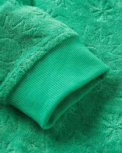 Vibes Texturiertes Langarmshirt - Grüne Fichte