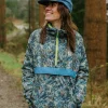 Viento Recycelte Windjacke Anorak - Abstrakte Seealge Pistazie
