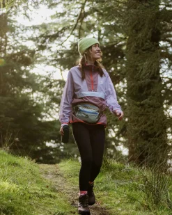 Viento Recycelte Windjacke Anorak - Fliedernebel/Traube