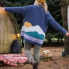 Vista Recycelter Strickcardigan - Dunkler Denim
