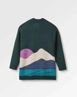 Vista Recycelter Strickcardigan - Regenwald
