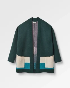 Vista Recycelter Strickcardigan - Regenwald