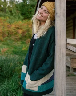 Vista Recycelter Strickcardigan - Regenwald