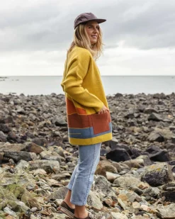 Vista Recycelter Strickcardigan - Bernsteingold