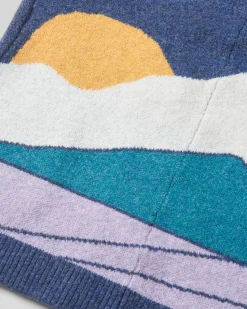 Vista Recycelter Strickcardigan - Dunkler Denim