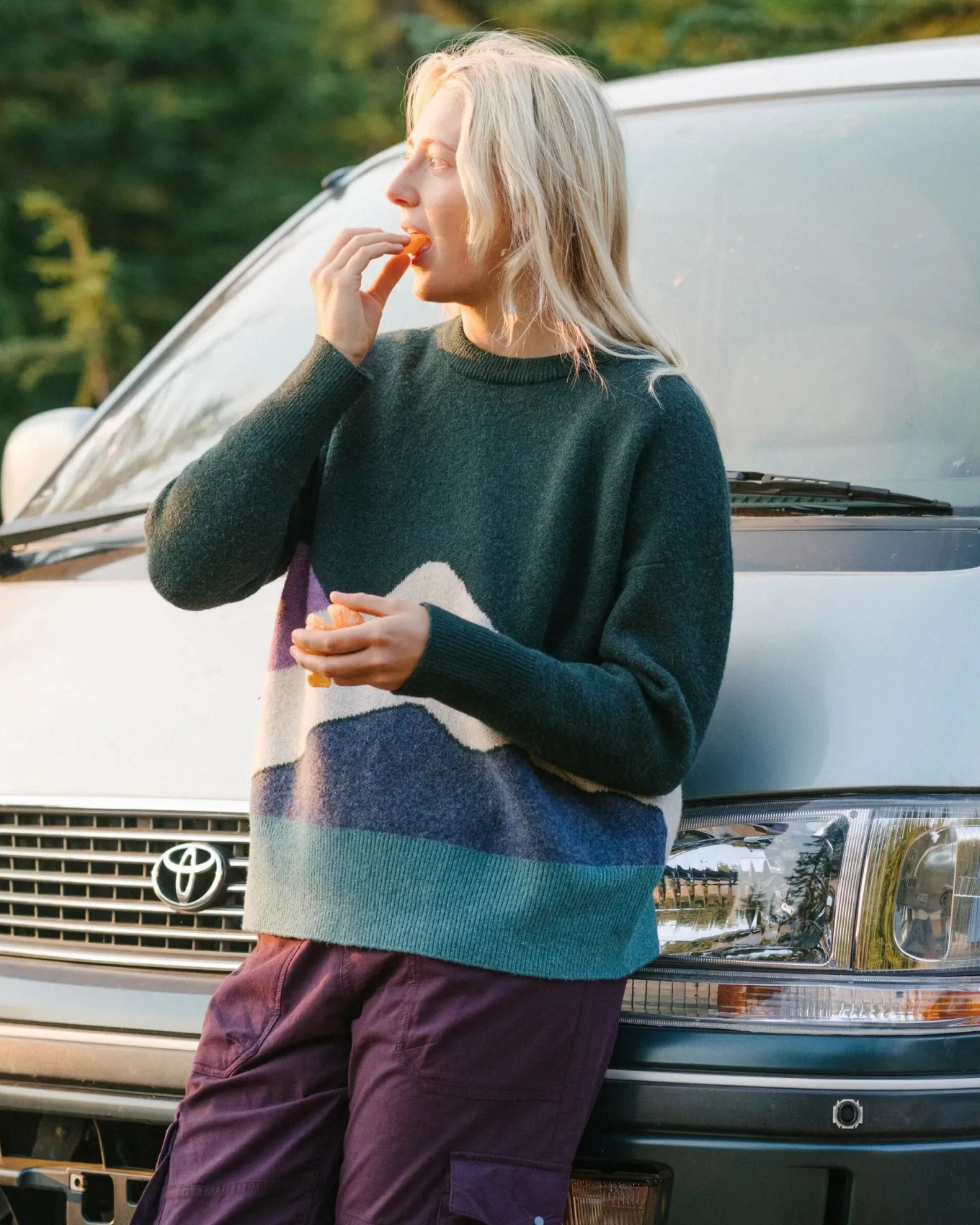 Vista Recycelter Strickpullover - Regenwald