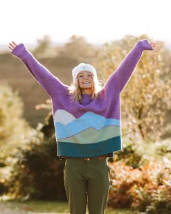 Vista Recycelter Strickpullover - Rhabarber