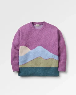 Vista Recycelter Strickpullover - Rhabarber