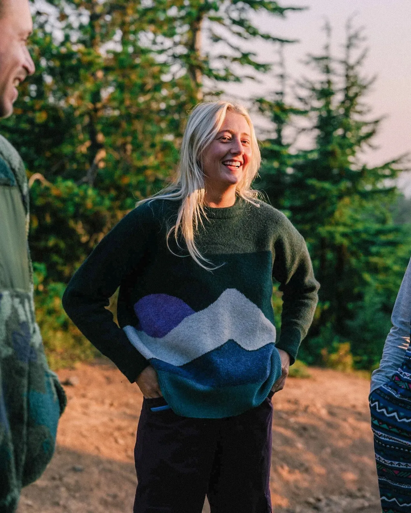 Vista Recycelter Strickpullover - Regenwald