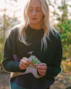 Vista Recycelter Strickpullover - Regenwald