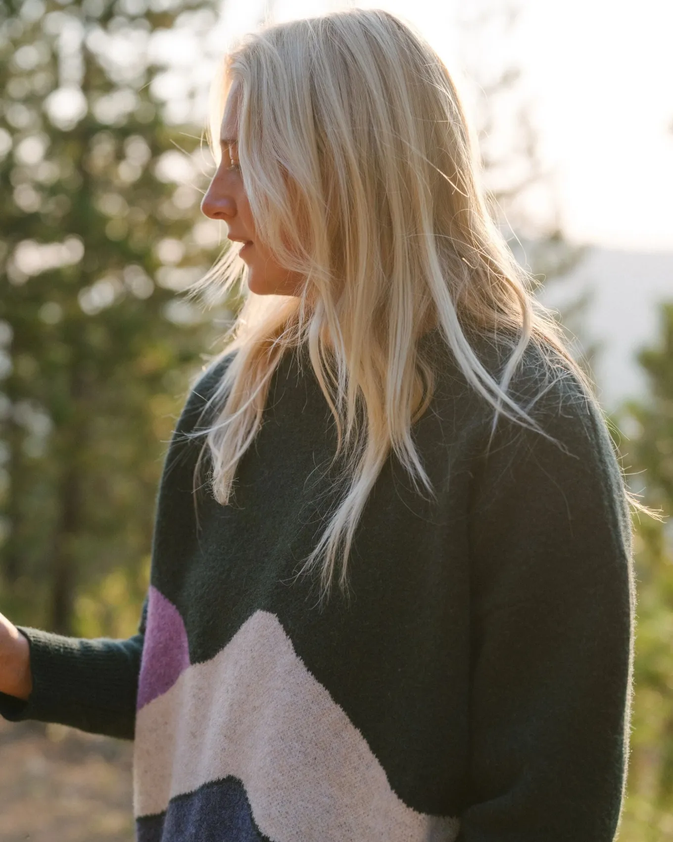 Vista Recycelter Strickpullover - Regenwald