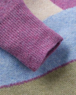 Vista Recycelter Strickpullover - Rhabarber