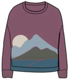 Vista Recycelter Strickpullover - Rhabarber