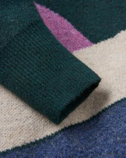 Vista Recycelter Strickpullover - Regenwald