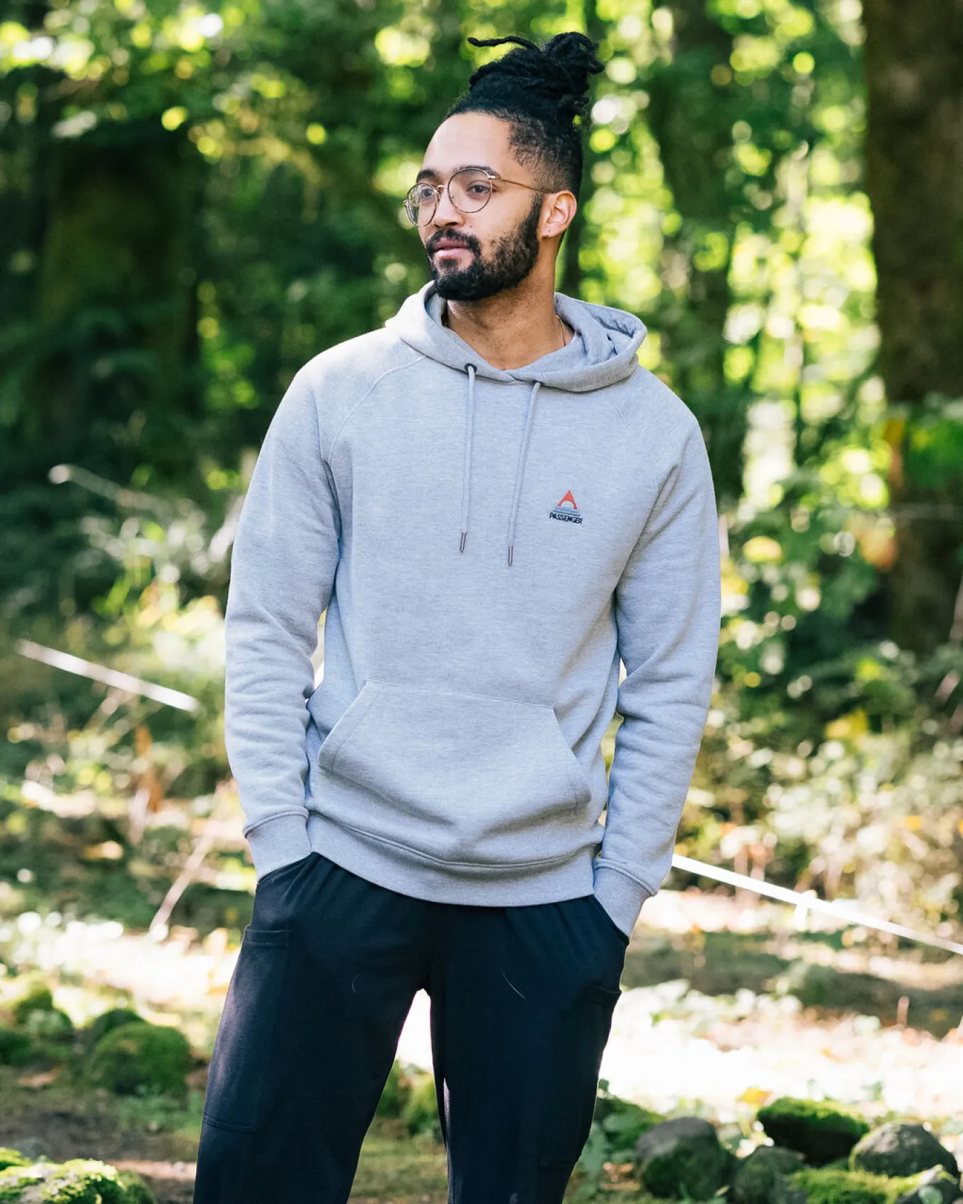Vita Bio-Baumwoll-Hoodie - Graumeliert
