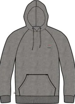 Vita Bio-Baumwoll-Hoodie - Graumeliert
