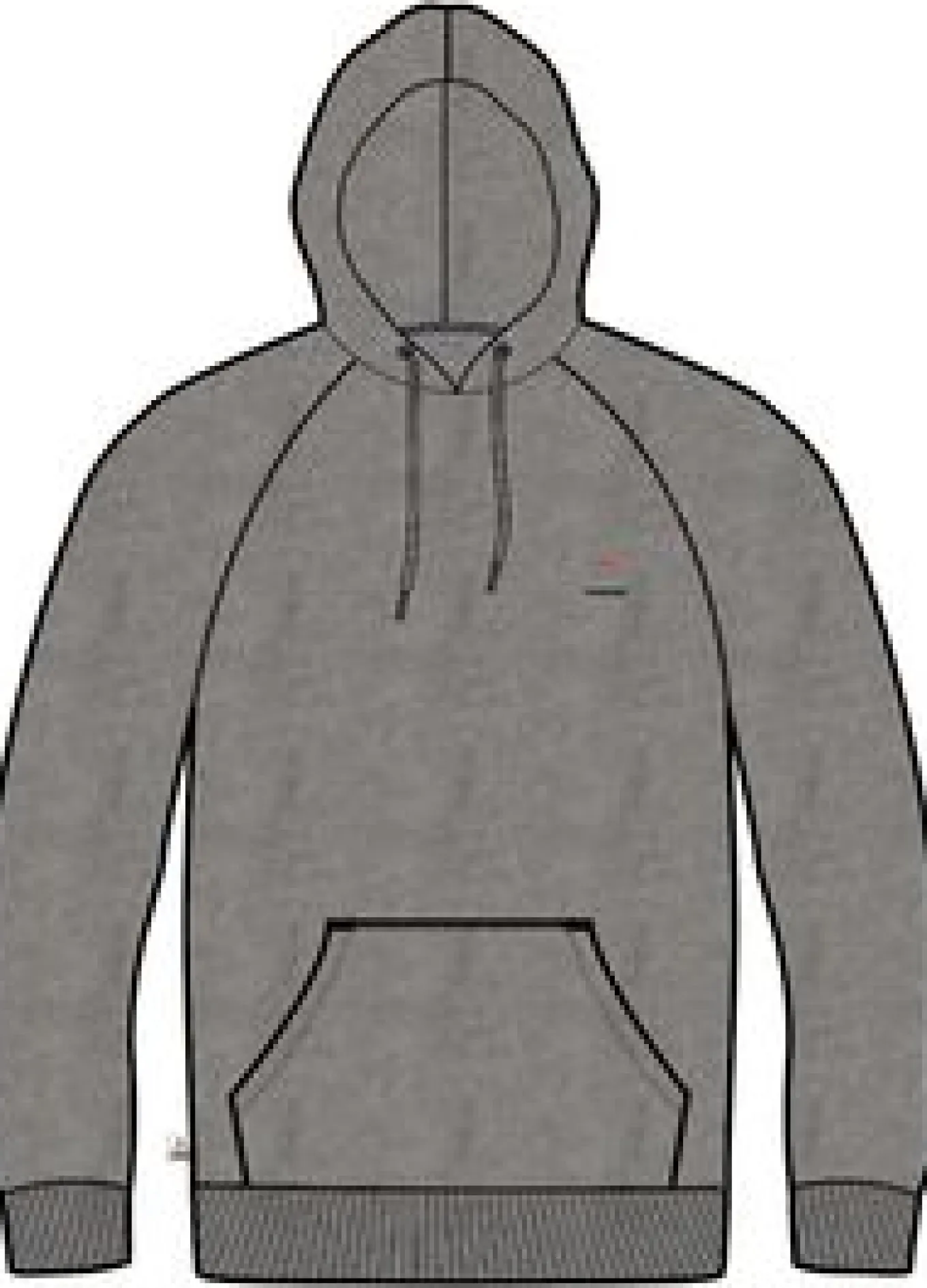 Vita Bio-Baumwoll-Hoodie - Graumeliert