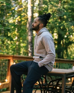Vita Bio-Baumwoll-Hoodie - Graumeliert