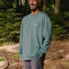 Vita Bio-Langarmshirt entspannte Passform - Tiefsee