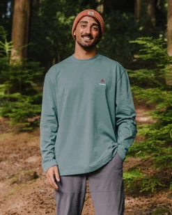 Vita Bio-Langarmshirt entspannte Passform - Tiefsee