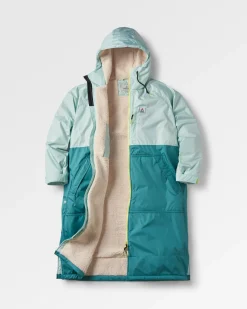 Waves Recycelter Sherpa Gefütterter Surf-Poncho - Surf Spray/Tiefsee